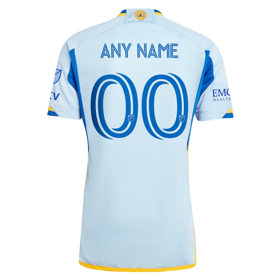 Atlanta United FC adidas authentic 2024 The Resurgens Kit Custom Jersey - Light Blue